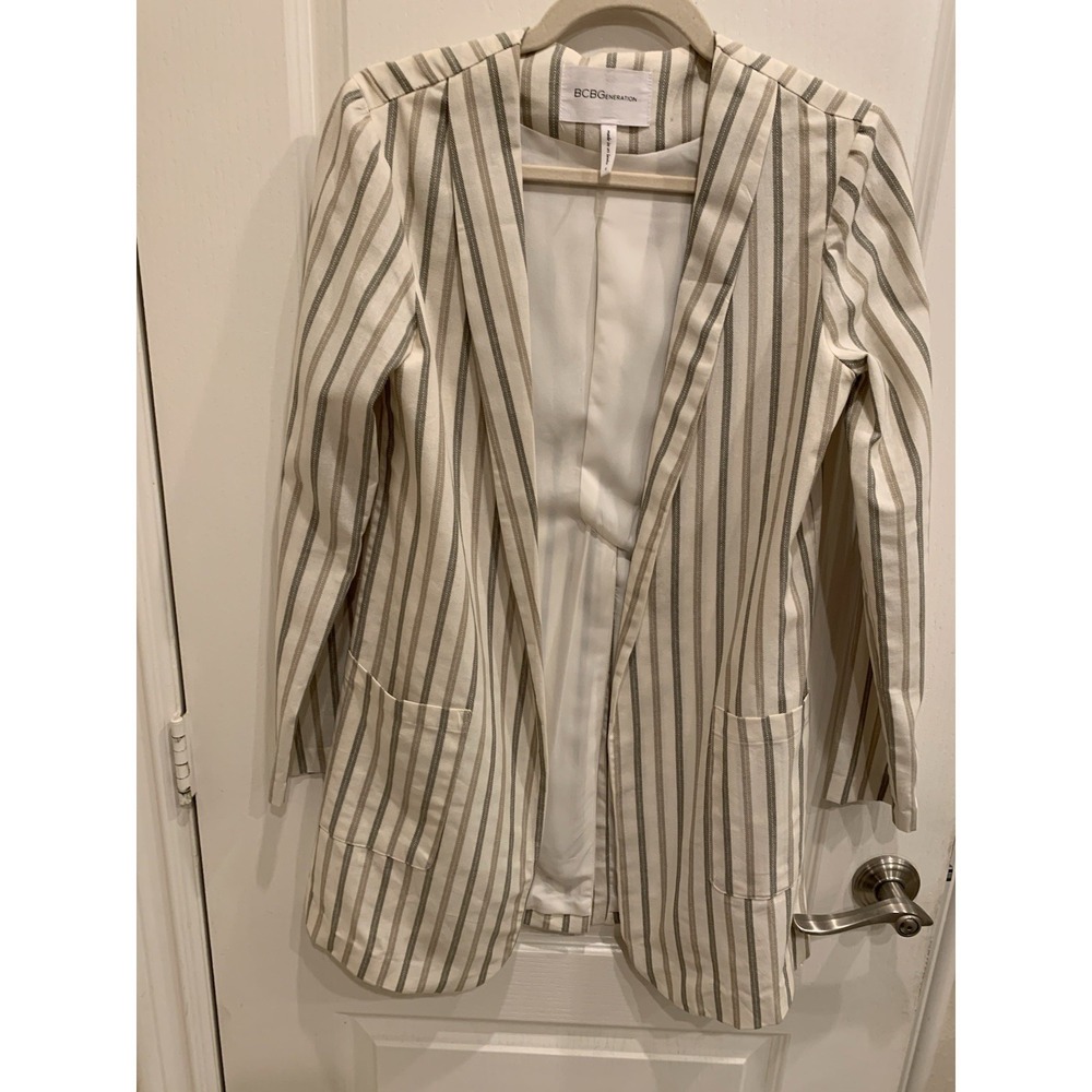 BCBGeneration Blazer Women's Size‎ S Multicolor Striped
